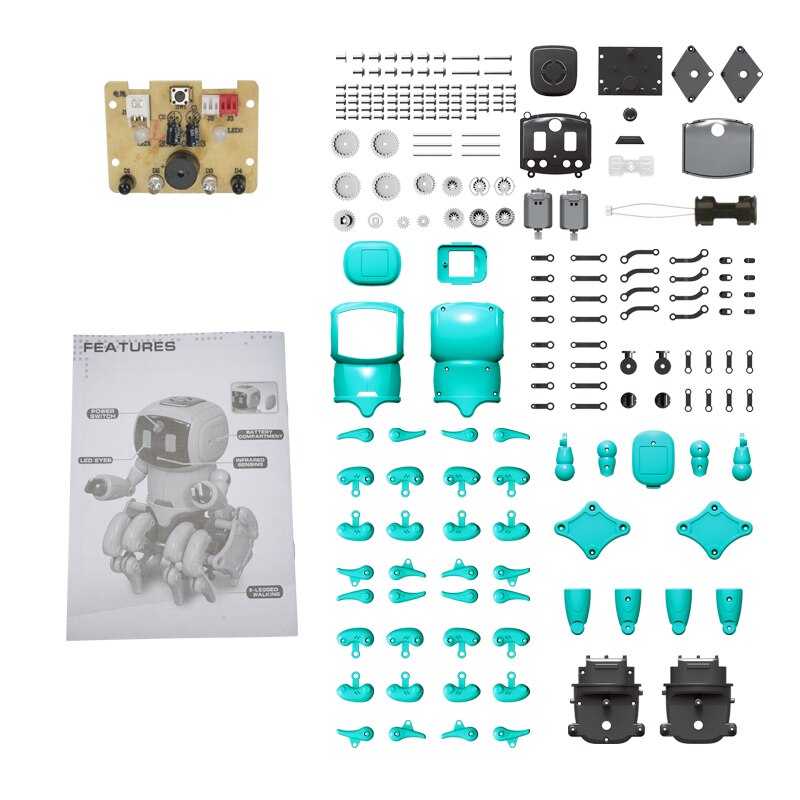 Smart Induction Robot, DIY Assembled Electric Tracking Robot with Gesture Sensor, Avoid Obstacle for xmas birthday best