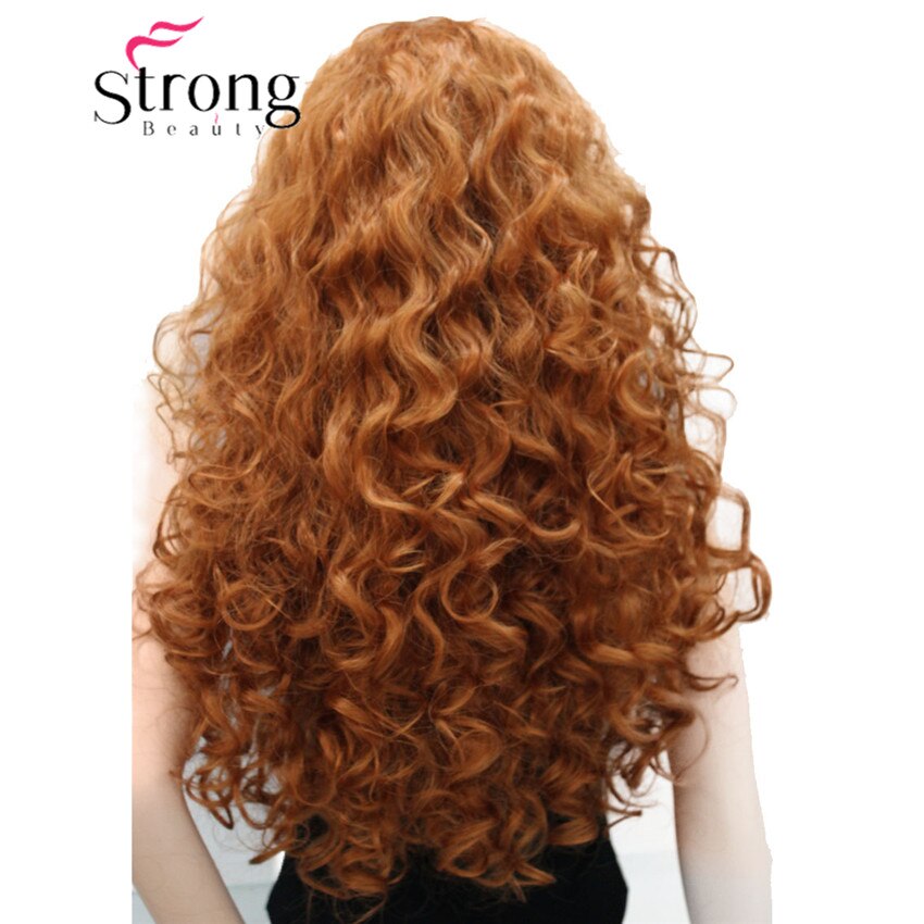 StrongBeauty grube długie warstwy loki bez części pełna peruka syntetyczna peruki damskie wybór kolorów