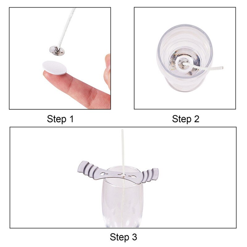 100pcs/roll Candle Wick Sticker Double-sided Adhesive Dots for 1CM Transparent No Trace Fixed Glue Candles DIY candle making kit