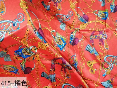 150cm satintyg klassiskt kedjetryck tyg hemservice sjal påslakan smycken tyg sjalar scarf gör-det-själv-tyg: 7