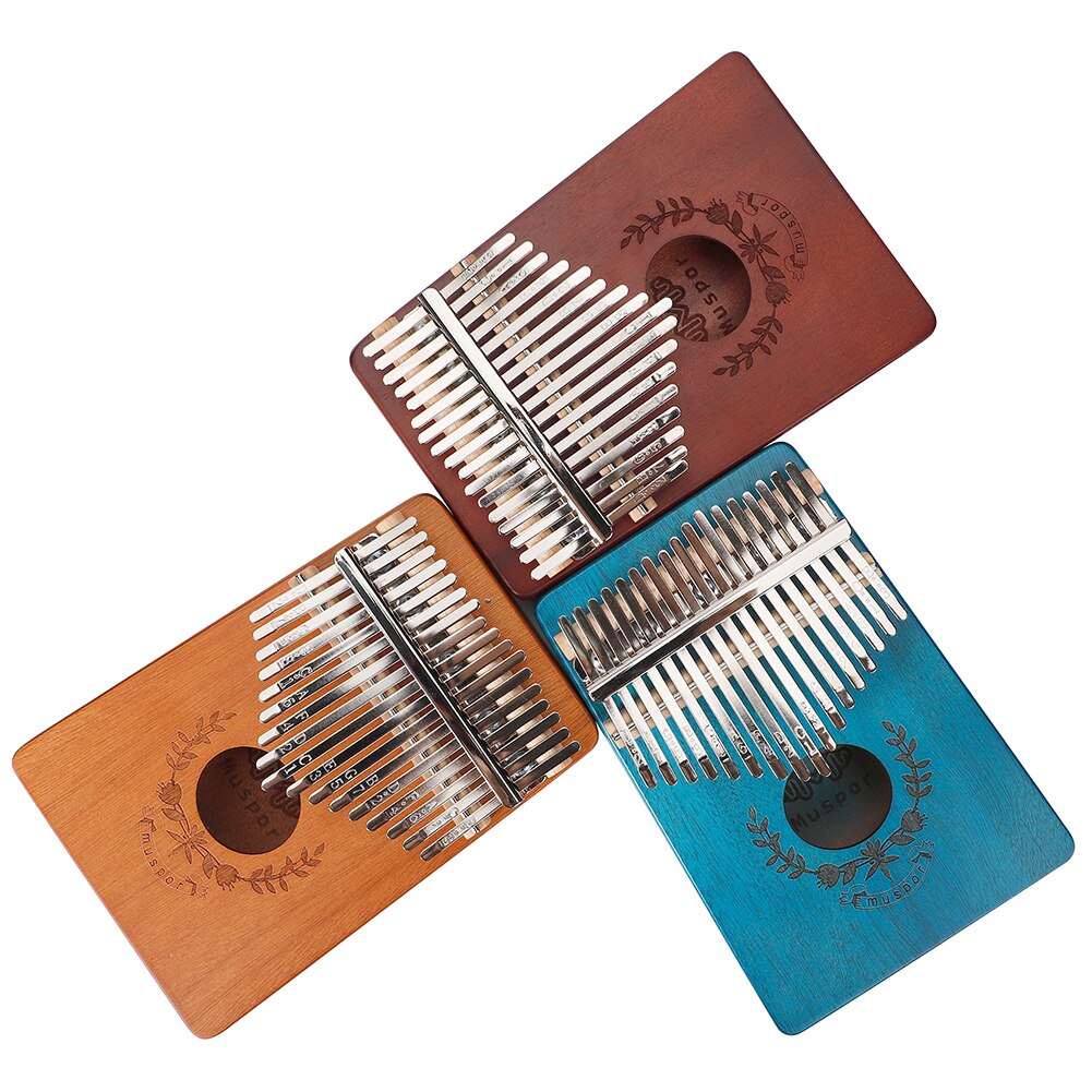 17 Keys Deer Kalimba Musical Instrument Acacia Thu... – Grandado