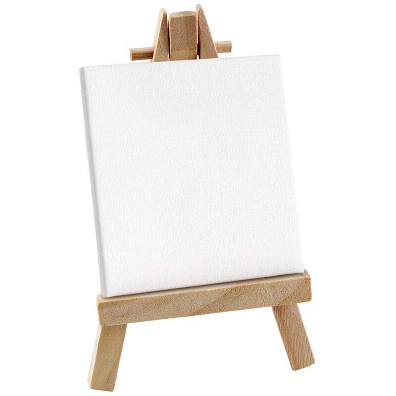 30 Pack 5-Inch Mini Wooden Easels For Displaying Wooden Display Stands, Business Cards, Photos, DIY Crafts, Decorations