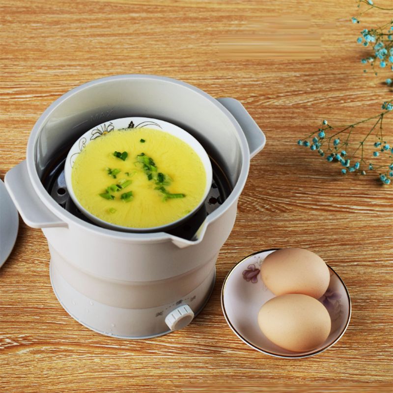 Mini Cooker Lunch Box Electric Heated Skillet Voltage 110-220V Collapsible Cook