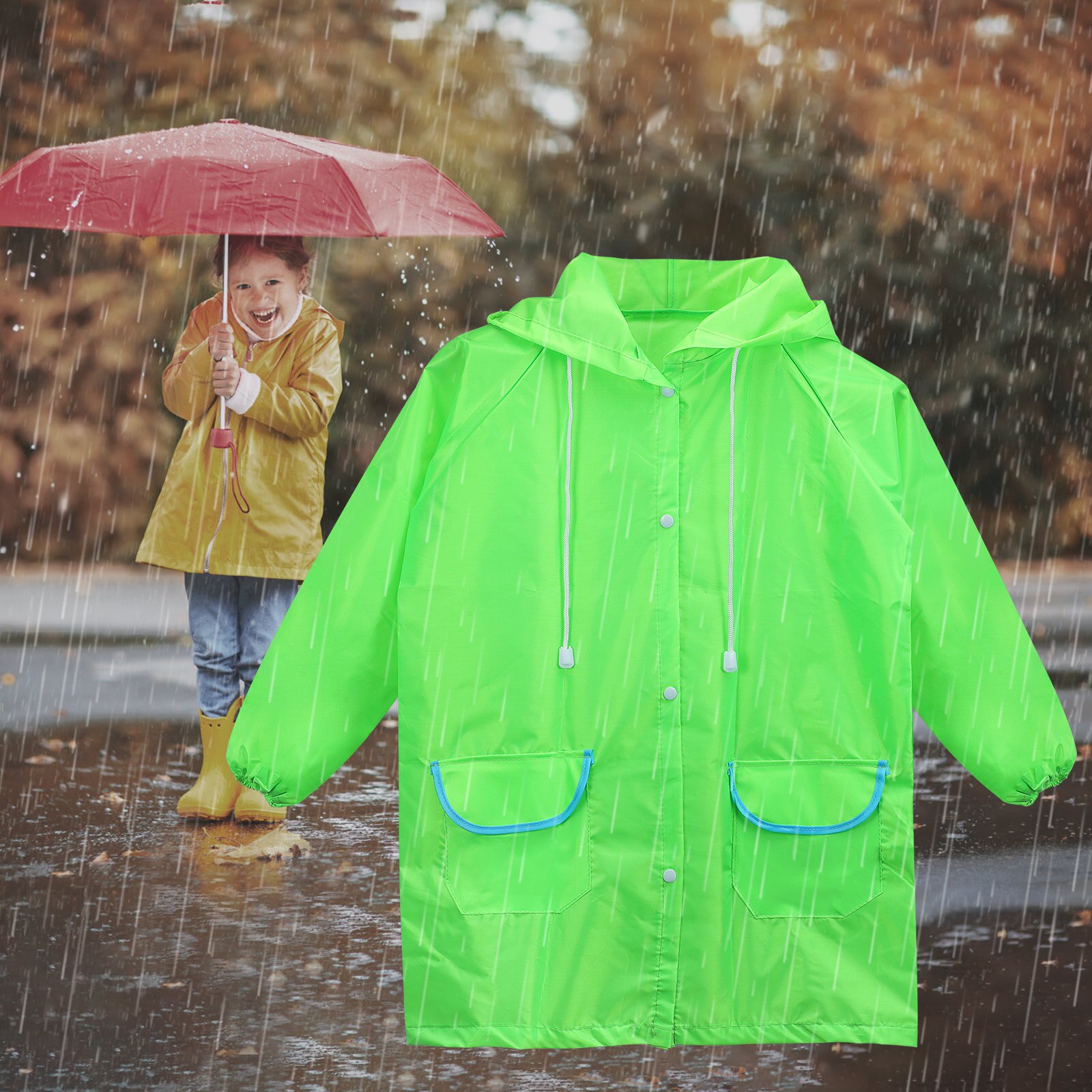 1Pc Kinderen Cartoon Regenjas Kinderen Dier Regenkleding Regenpak Kinderen Proof Animal Regenjas Student Poncho