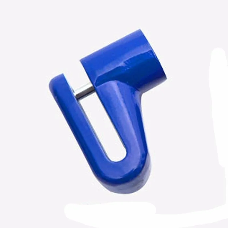 Motorcycle Bike Anti-Theft Wheel Disc Brake Lock, Safety Disc Wheel Lock, Mountain Road Bike Padlock with Keys: Blue