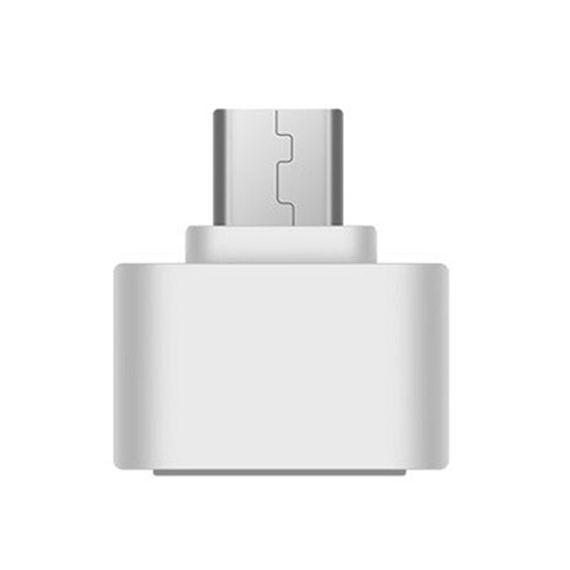 1pc/ 2pcs Mini OTG Cable USB OTG Adapter Micro USB to USB Converter for Tablet PC Android USB Flash Disk Adapter: 2pcs white