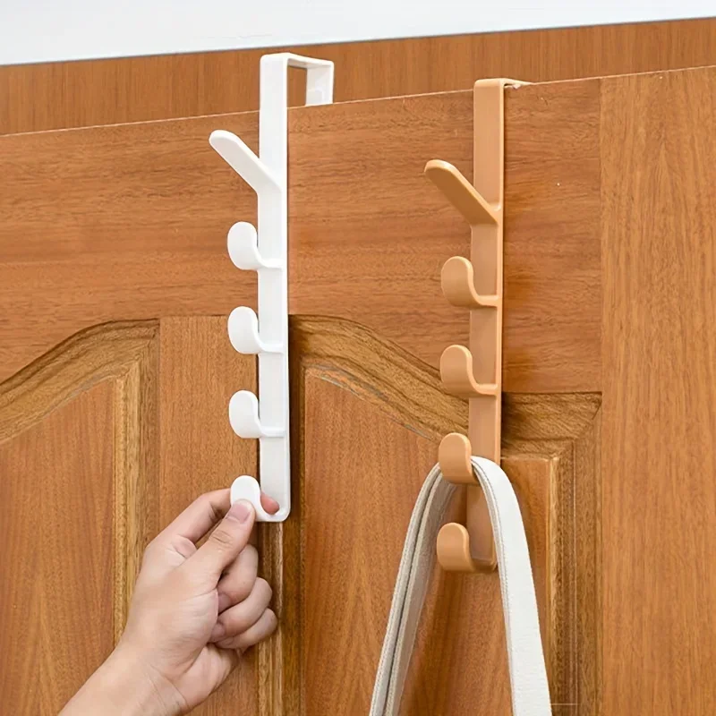 1/3 Uds perchas para ropa detrás de la puerta gancho para abrigos detrás de la puerta armario dormitorio gancho para puerta accesorios de baño: Morado