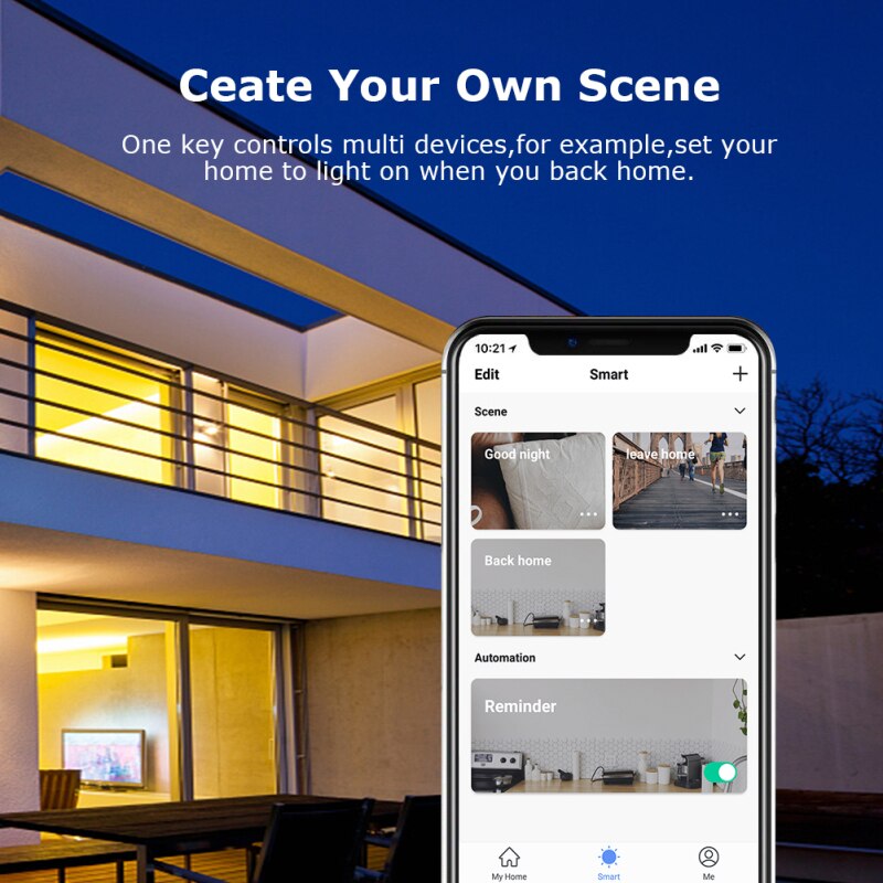 Wireless Smart Home Power Socket Remote Control Socket WiFi Smart Timer Plug US Standard Plug 10A Work With Alexa Google Home