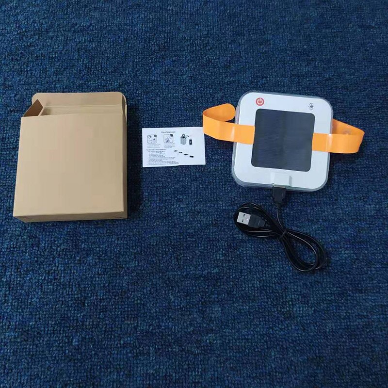 Solar Lamp Outdoor Waterproof Solar Lamp Inflatable Portable Lanterns Foldable Night Light Airbag Emergency Light USB Charging