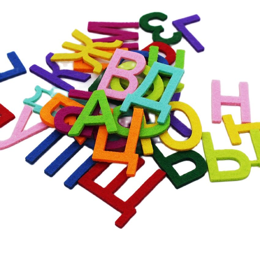 CMCYILING Cartoon Felt Alphabet For Sewing Scrapbooking Handwork Toy Home Decoration Felt Craft Letters Pack 33 Pcs