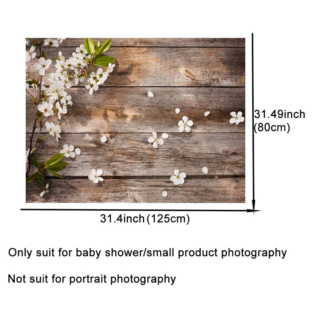 SITOO 80x125cm Vinyl Holz Backdorp Fotografie Hintergrund mit 3D Rosa Blumen- aufbringen Für Lebensmittel Video Foto-Schießen Photgraphy