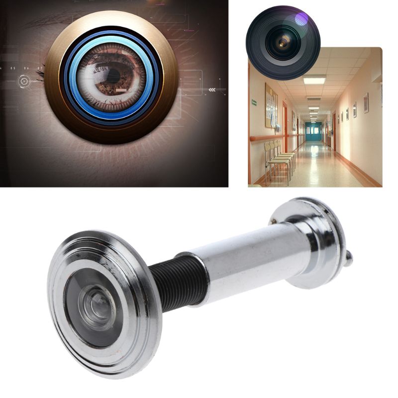 220 Degree Wide Door Viewer Privacy Cover Adjustable Security Door Eye Viewer