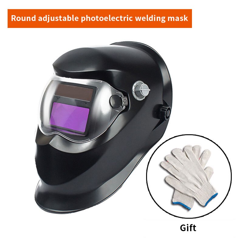 Solar Auto Darkening Adjustable Welding Mask Helmet Automatic Welding Shield Head-Mounted Argon Arc Welding ProtectIve Cap: 03