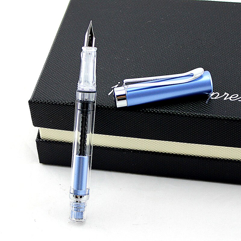 student Fountain Pen Transparent Piston Fountain Pen Demonstrator Fountain Pen: O / EF