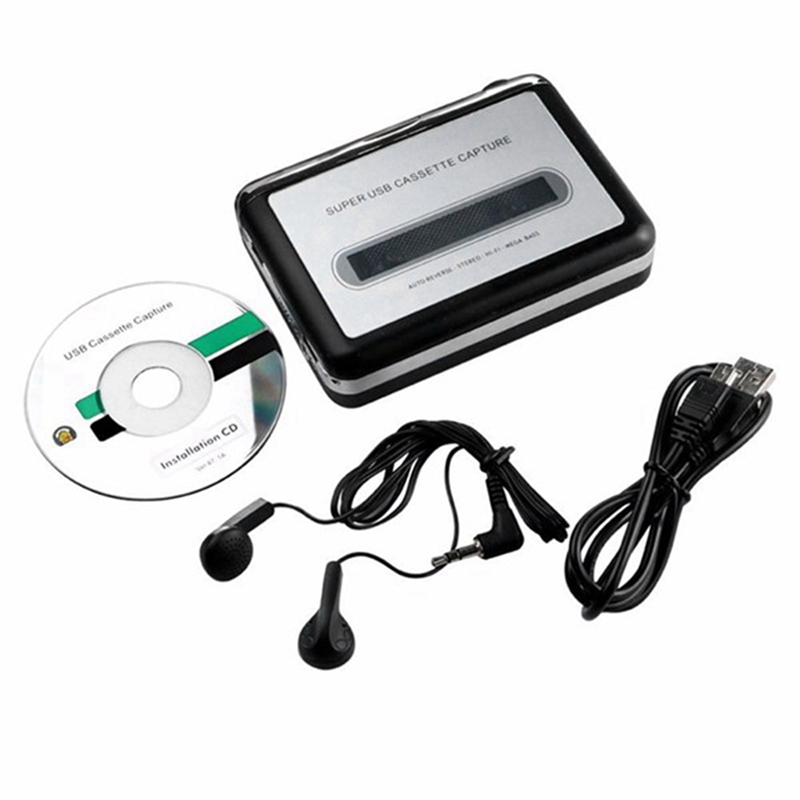 Usb Cassette Tape Naar Pc Super Usb Cassette-To-MP3 Capture Audio Music Player Cd Converter