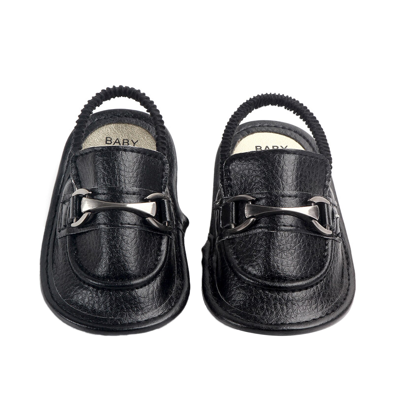 Bebê & roupas infantis bebê meninos meninas sandálias de couro, anti-deslizamento sola macia sapatos planos fechados-dedo do pé da criança primeiros caminhantes: B / 11