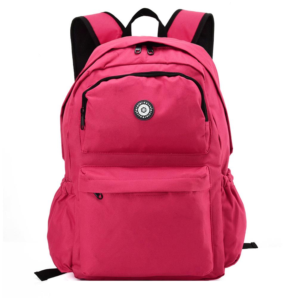 Unisex Canvas Backpack College Student School Backpack Bags for Teenagers Casual Rucksack Travel Daypack QQ2013: Lavender