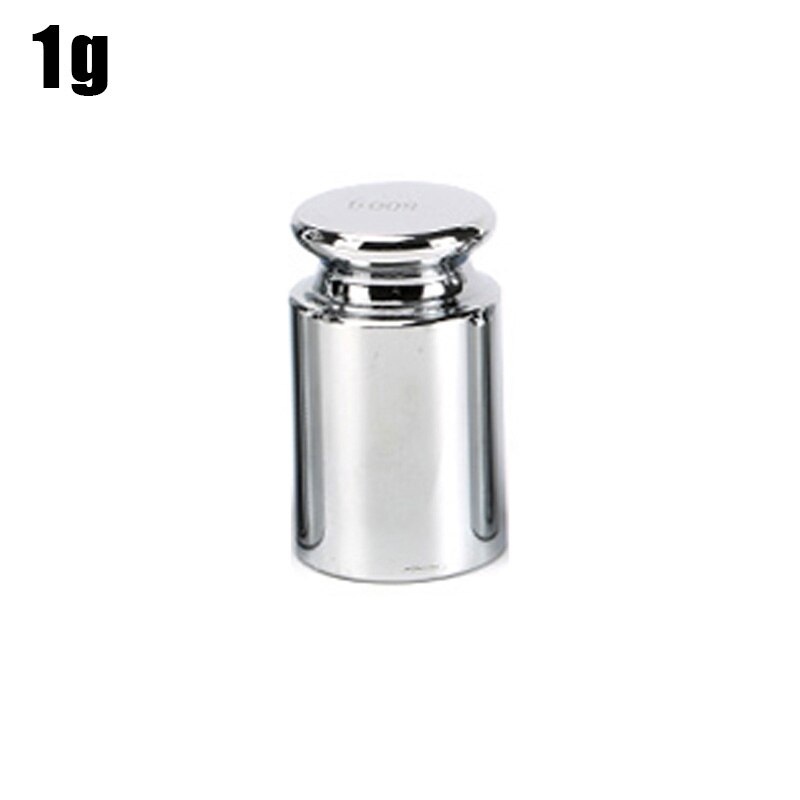 Mini échelle numérique, pochette électrique de haute précision, rétro-éclairage, pour bijoux, poids en grammes, pour la cuisine, 1 pièce, 100/200/300g 500/0.01g: Standard weight 1g