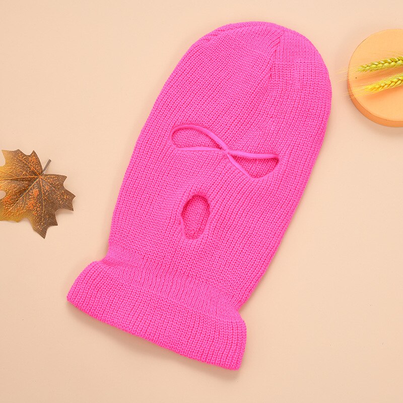 Balaclava Pink Ski Maks Hat Winter Cover Neon Mask Green Halloween Cap for Party Motorcycle Bicycle Cycling Balaclava Warm Mask: 3