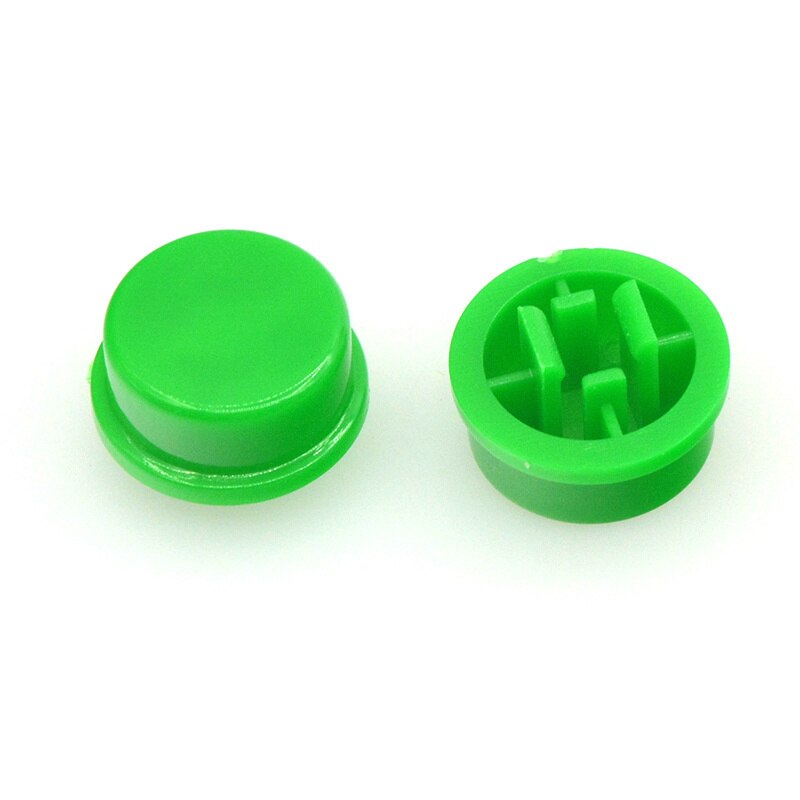 50Pcs Micro switch off-on cap cover 9.58*5.1mm Round rubber tactile push button cap Kits for 12*12*7.3mm Tact Switch Accessories