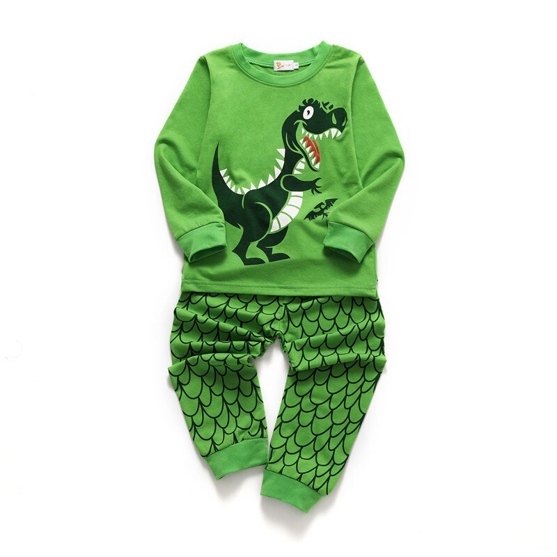 Top Brand Autumn Winter Cars Print Boys Girls Pyjamas Home Clothes Cotton Baby Sleepwear Sets