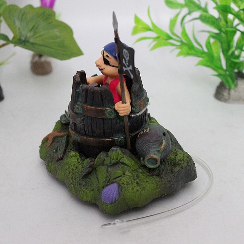 Aquarium decoratie piraat in ton aquarium ornament decoratie voor aquarium tank  w97 geweldig