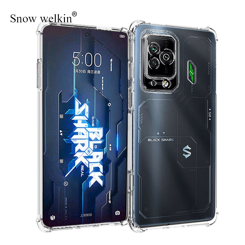 Étui de Protection tampon de Airbags pour Xiaomi Black Shark BlackShark 5 Pro 3 3S 2 4 4S Pro Helo 1 RS, coque arrière antichoc en TPU souple