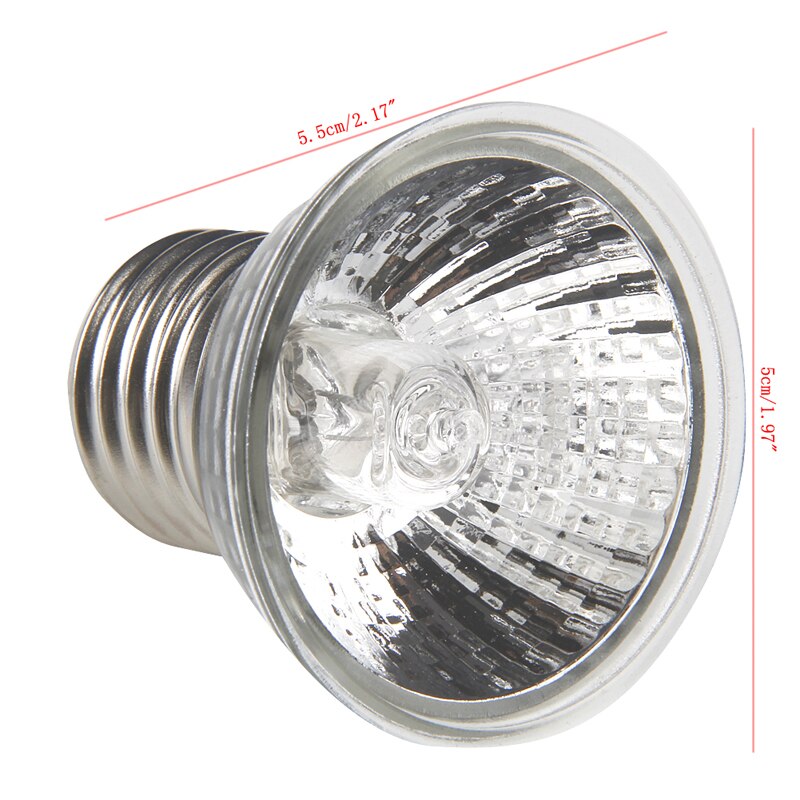 Nowy ochrona przed promieniowaniem Uva i Uvb lampa grzewcza dla żółwia gadów pełne spektrum lampy opalające pławiąc się dla zwierząt domowych o niskiej intensywności 25W/50W