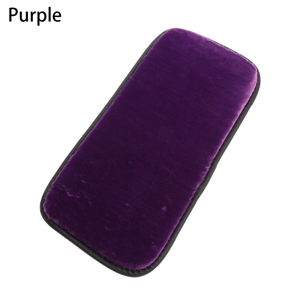 1PC Auto Armsteun Box Pad Cover Center Console Box Armsteun Pad Kussenhoes Duurzaam Mat Voor Auto Auto SUV interieur Accessoires: Purple