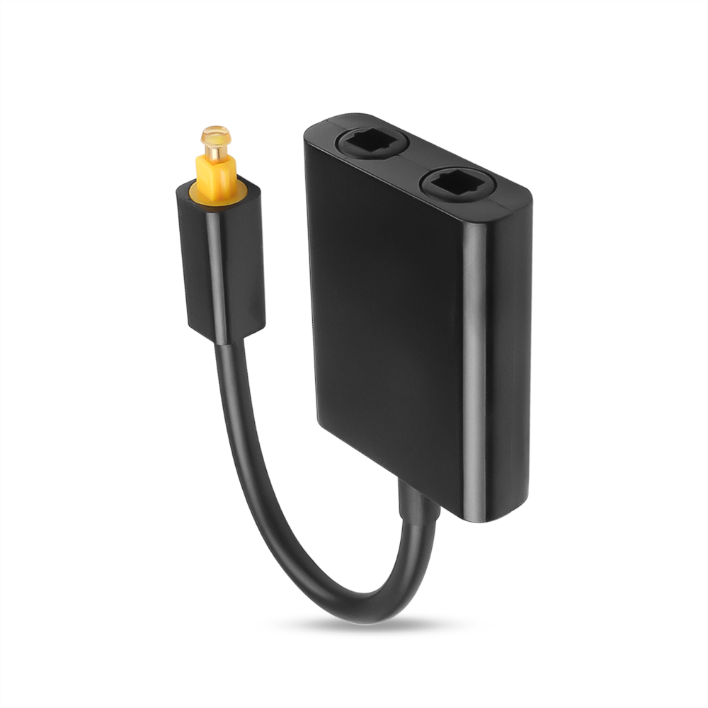 Toslink Splitter 1 in 2 Out Optisches Audio-Splitterkabel Digitales optisches Kabel SPDIF Optischer Audioverteiler für Multimedia