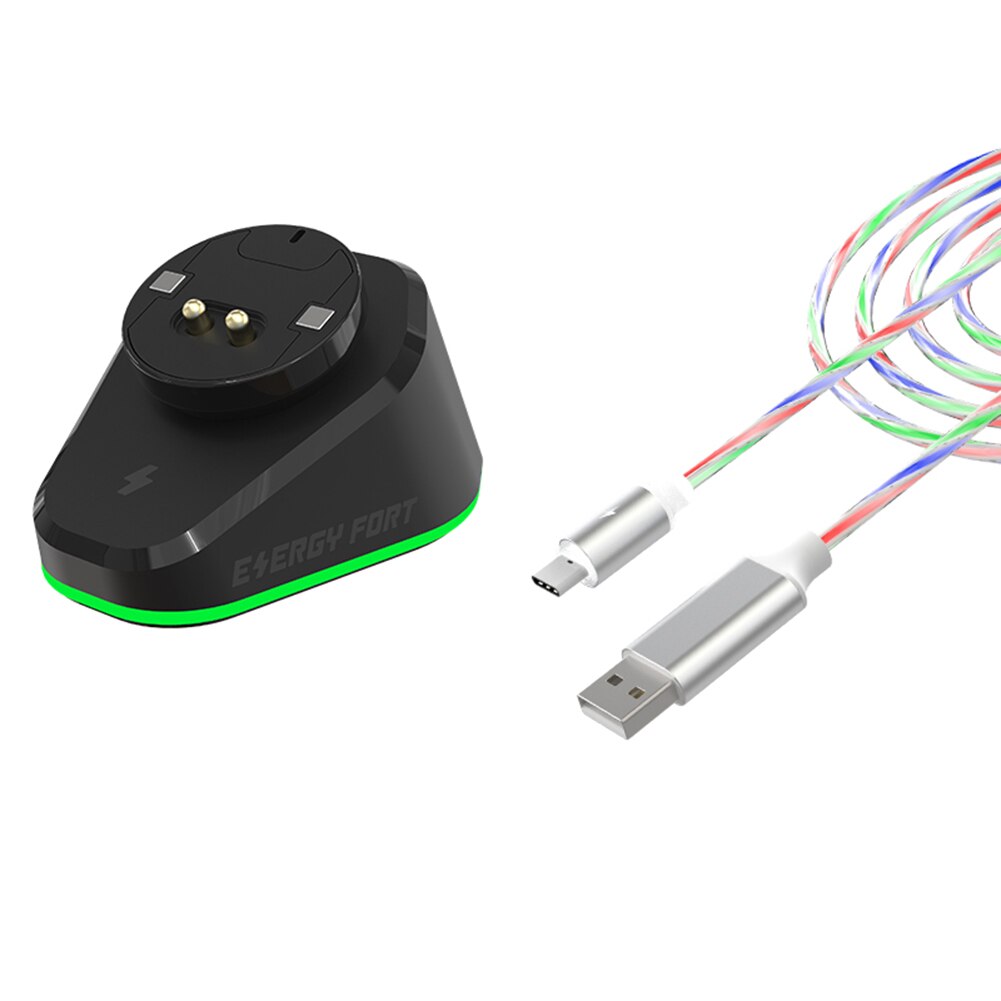 Station de recharge de souris sans fil avec lumière RGB, pour Razer/Logitech G502 lightspeed Razer DeathAdder V2 Naga Pro Viper: Lighted Cable