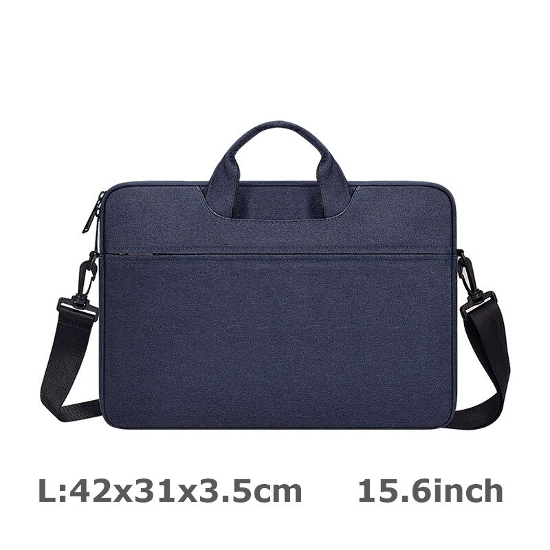 Men Women Laptop Shoulder Bag Waterproof Notebook Messenger Bag Laptop Sleeve Bag for Macbook Air Pro Laptop Briefcase: 1-L