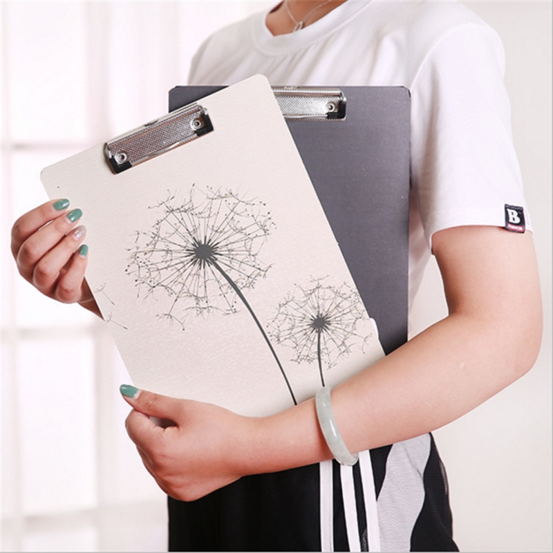 A4 Cartoon Series Clipboard File Folder Stationary Board Hard Board Writing Plate Clip Document File Folders