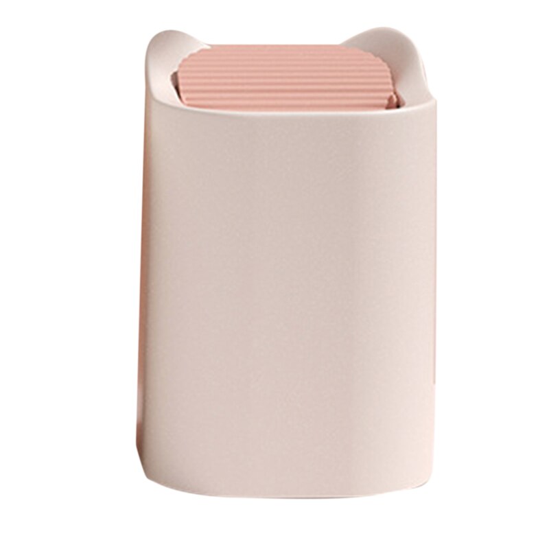 Mini Small Waste Bins Desktop Garbage Basket Home Table Plastic Trash Can Office Supplies Dustbins Sundries Barrel Box: pink
