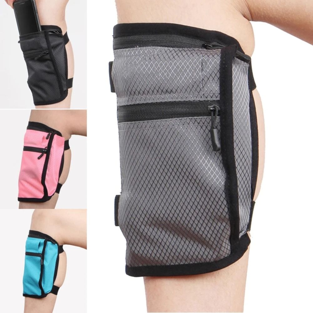 Nylon draussen Wadenbeintasche Wasserdichte Rutschfeste Beintasche Praktische Verstellbare Lauf-Handytasche praktisch-Zubehör