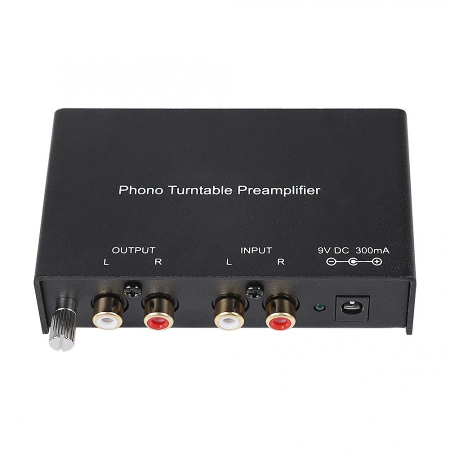 Dual-channel Phono Preamplifier RCA Preamplifier Output Noise Cancelling Phono Turntable Preamp Record Player Preamplifier