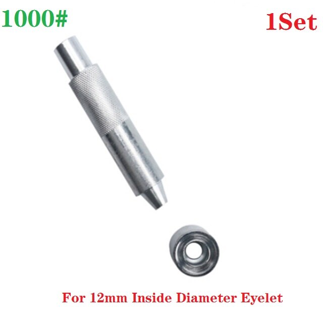 Tee itse nahkainen asennuspainike vahva ontto rei'itysläpivienti metallisilmukat hyvä kankaalle kenkä vaatteet nahka (3-20mm): 12 mm 1000
