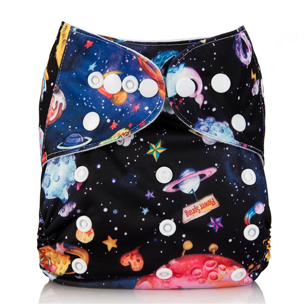 Baby återanvändbar tygblöja tvättbar tygblöja för unisex med 1pc blöjor av mikrofiberinsats: 4