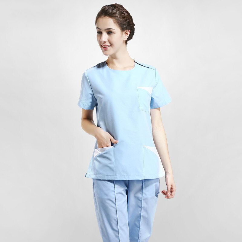 Operating room women's short-sleeved hand washing clothes separate set shabu hand washing clothes work clothes set
