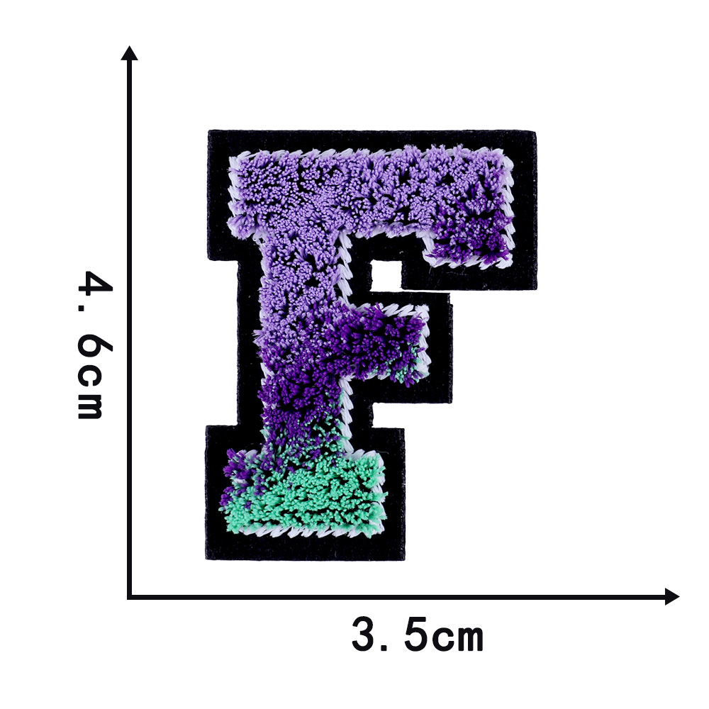 Letters Toothbrush Embroidery English Patches For Sew On Clothing Patch Clothes Applique DIY Garment Hat Decor: Copper