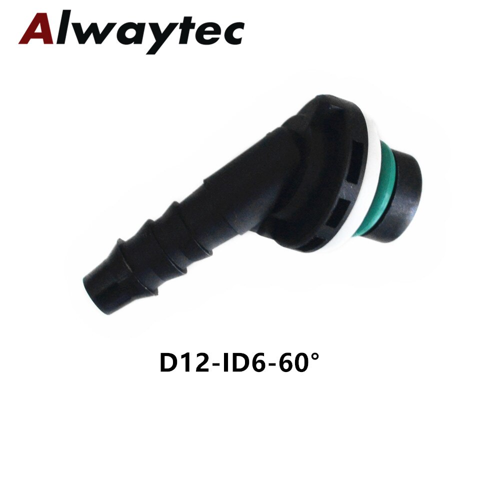 Conector rápido de D12-ID6-60 ° para manguera de agua de coche, accesorio de manguera de combustible,: Default Title