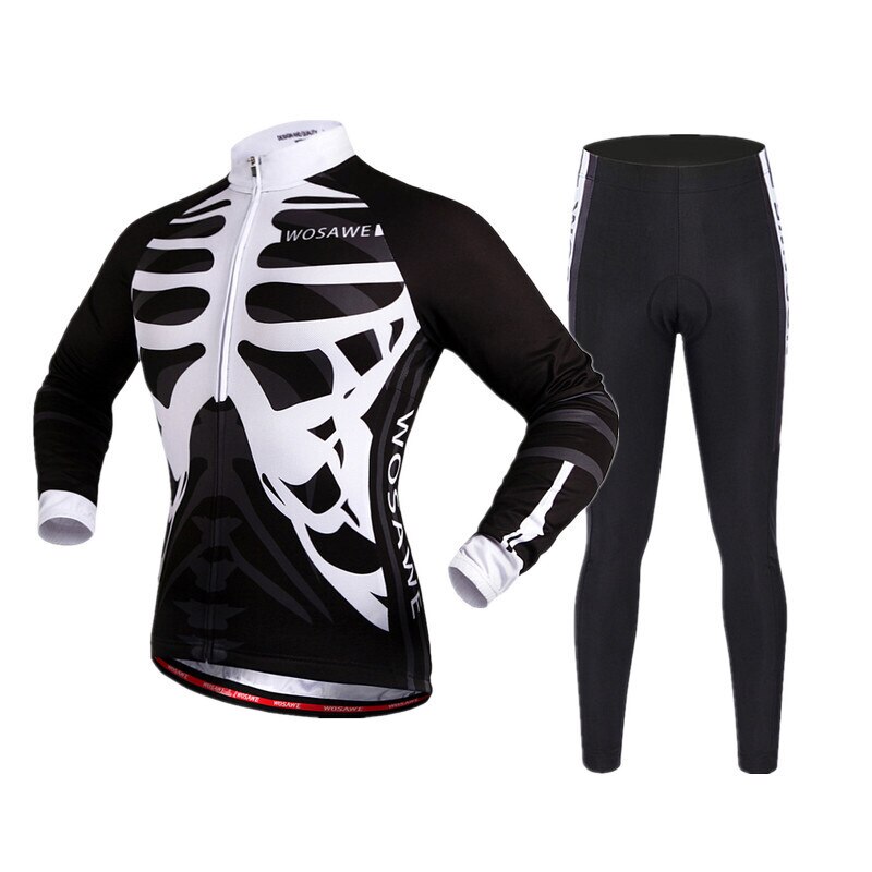 WOSAWE-Chaqueta de manga larga para Motocross para hombre, camisa, pantalones, trajes de ciclismo con almohadilla de Gel de silicona