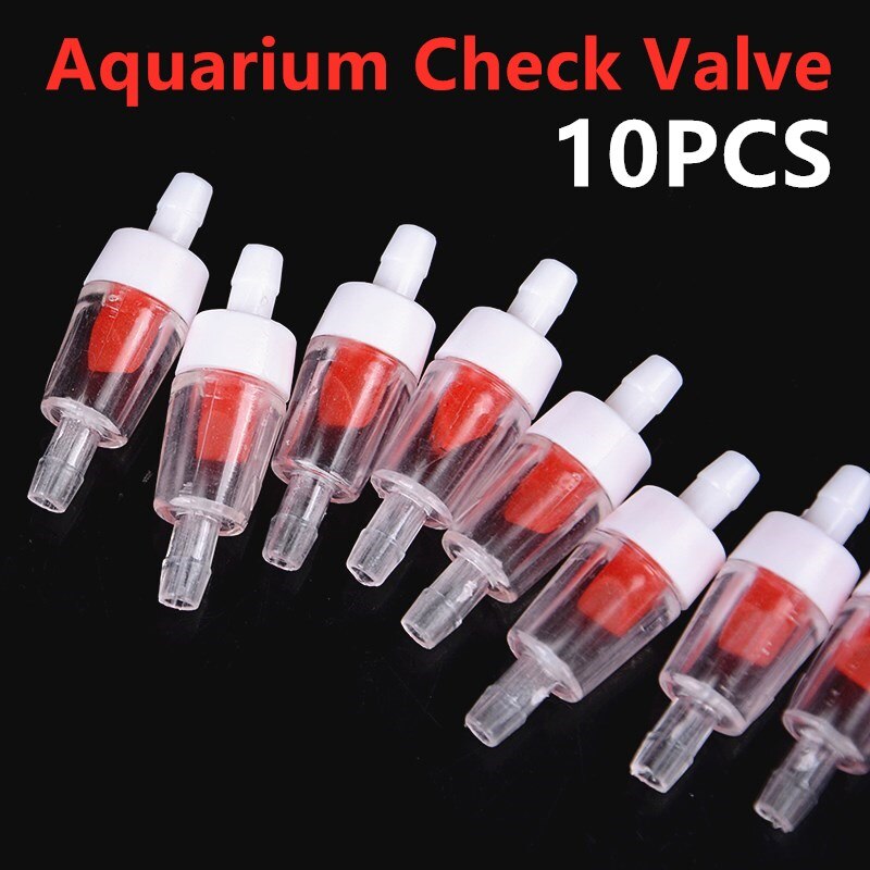2/5/10PCS Durable Plastic One Way Check Valve For Aquarium Air Pumps One Way Non-Return Aquarium Check Valve