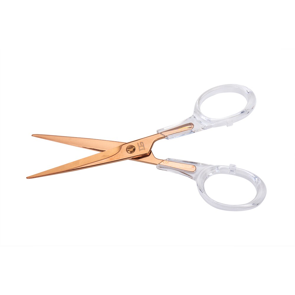 acryl schere, schere, hefter, schreibwaren, büro und transparent metall schere: rose goldscissors