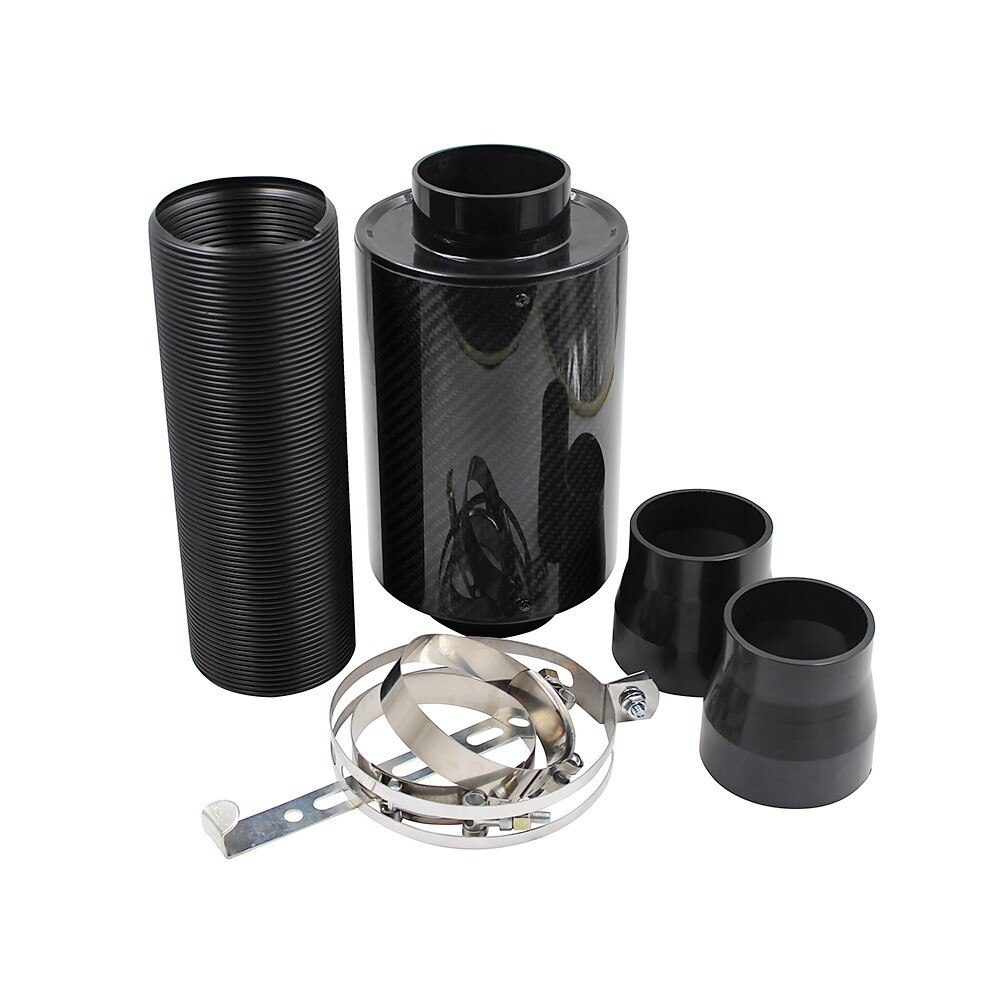 3" Car Cold Air Filter Induction Kits High Flow Modification Ducting Admission Bent Stretch Tube Induction Hose Pipe