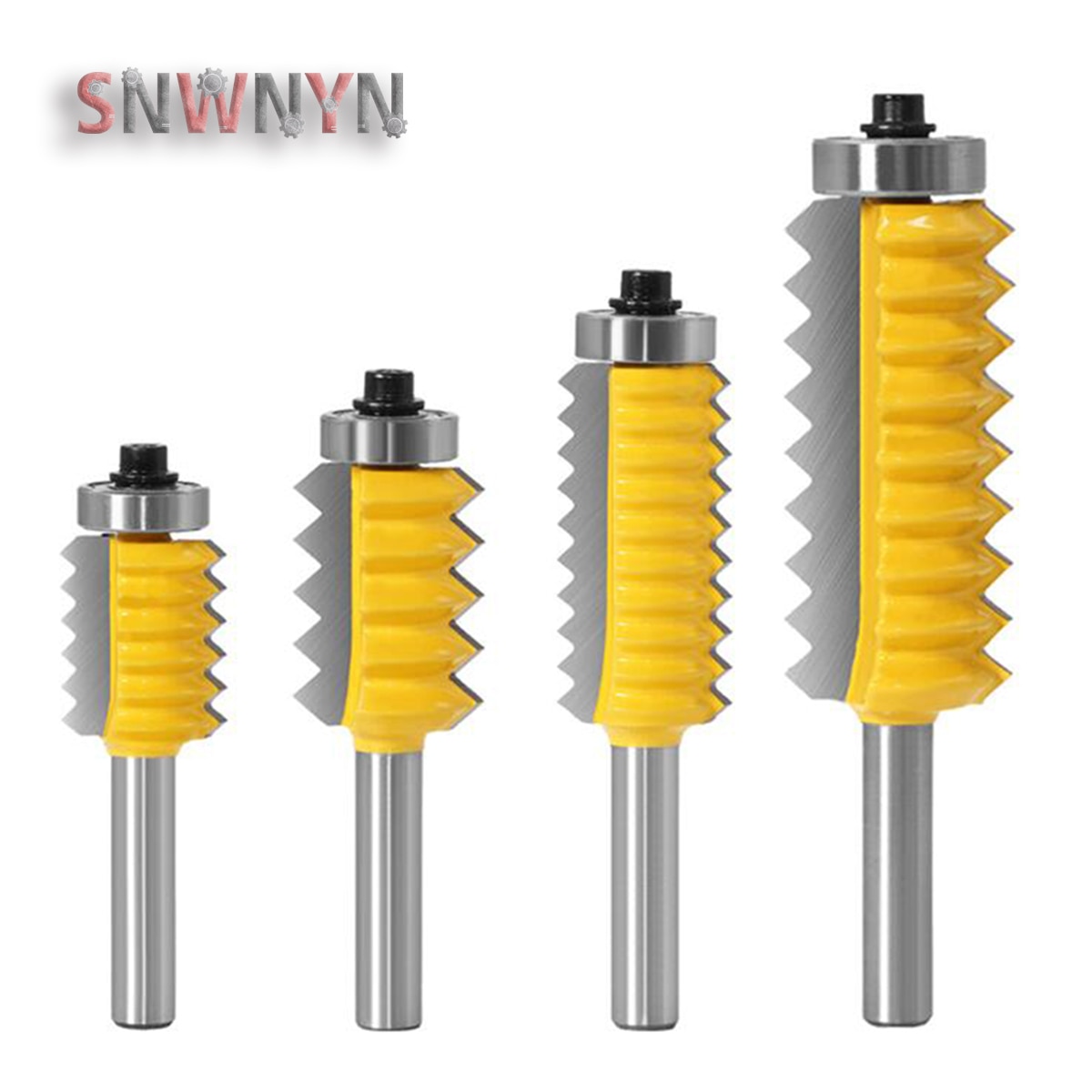 1PCS 8mm Shank Finger Joint Glue Milling Cutter Raised panel V joint Router Bits for Wood Tenon Woodwork Cone Tenoning Bit