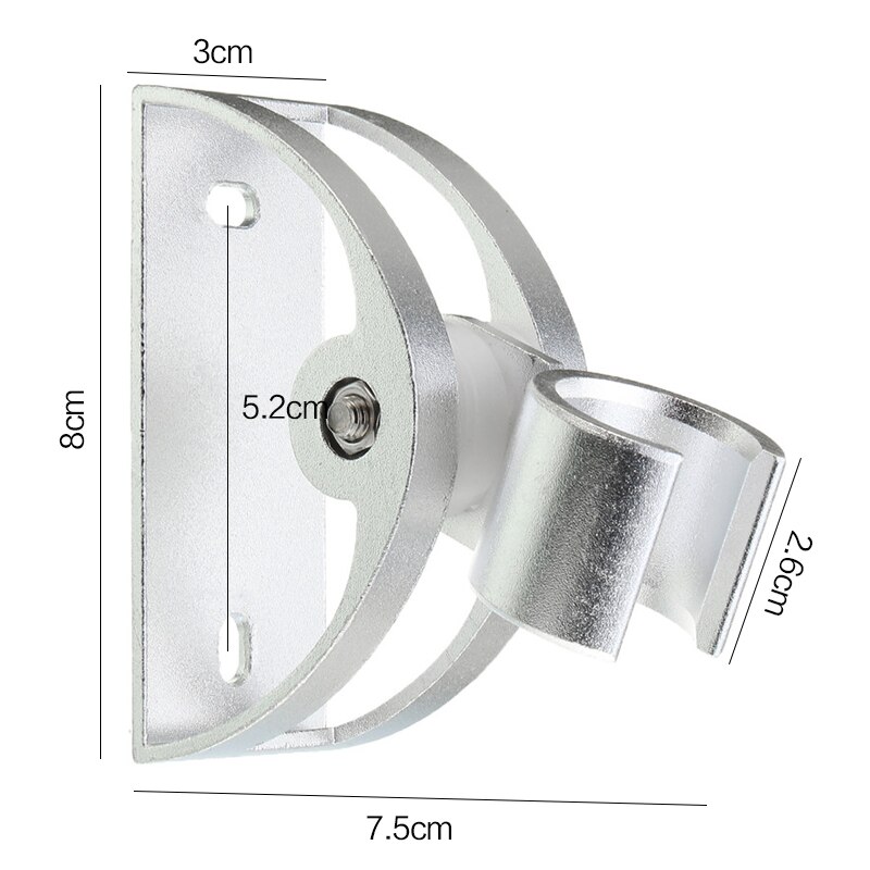 Aluminum Shower sprinkler Head Holder Bathroom Accessories Wall Socket Mount Sprayer Practical Bracket
