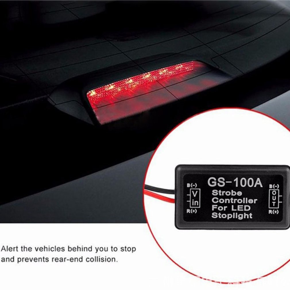 6-30V Automobile And Motorcycle Led Brake Stop Taillight Flash Module Control Box For Car High Installation Gap Light