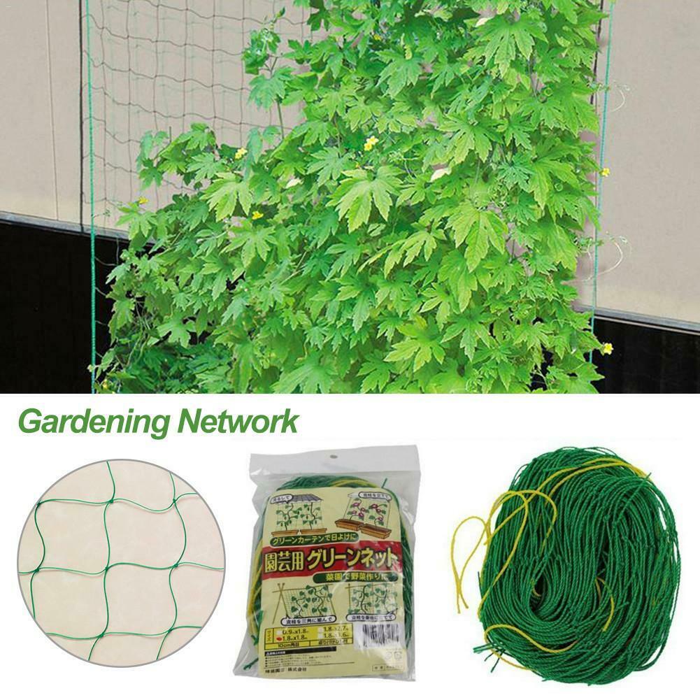 Diy Vertical red para jardín pepino enrejado de malla de frutas de vid neto guisantes para los jardineros cama decoración flor escalada planta
