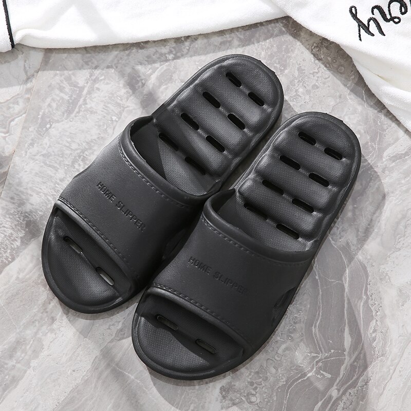 JaneTroides männer Hausschuhe Badezimmer Paar Schwarz Große frauen Schuhe EVA Offene spitze Super Starke Nicht-Unterhose Schnell trocken Hause Hausschuhe: Schwarz / 40-41(260mm)